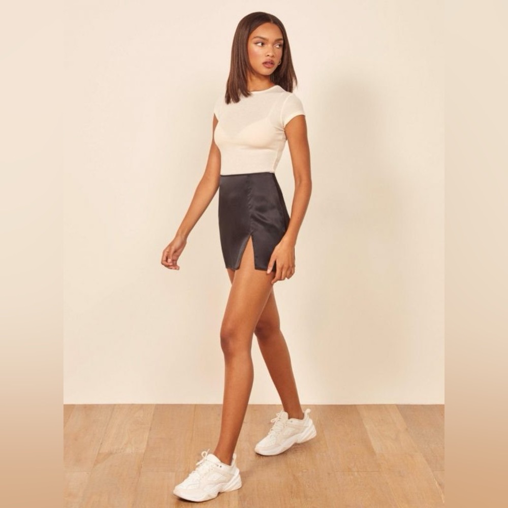 Reformation Robbie Silk Skirt